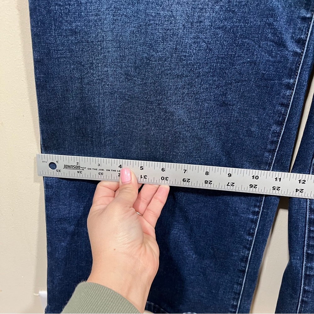 Risen jeans wide leg denim blue size 11/30 women’s EUC high waisted - Picture 6 of 10